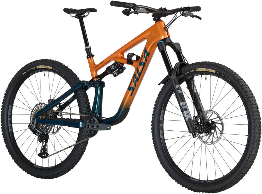 Salsa Blackthorn 145 C GX AXS Transmission Bike - 29", Carbon, Slate / Terracotta
