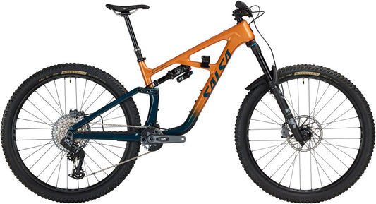 Salsa Blackthorn 145 C GX AXS Transmission Bike - 29", Carbon, Slate / Terracotta
