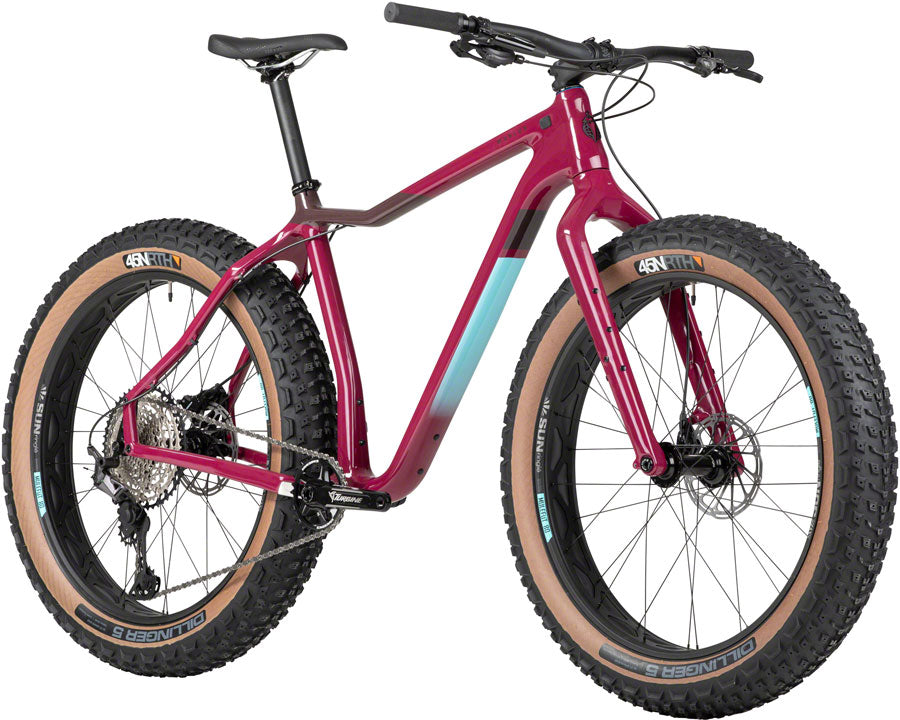 Salsa Mukluk Carbon XT Fat Tire Bike - 26", Carbon, Purple