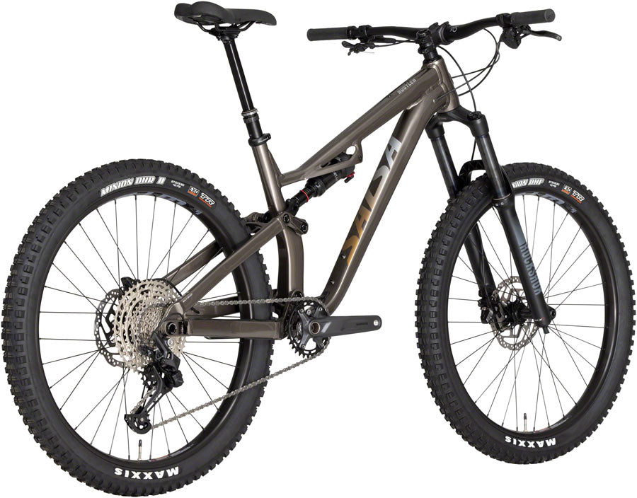 Salsa Rustler Deore 12 Bike - 27.5", Aluminum, Gray