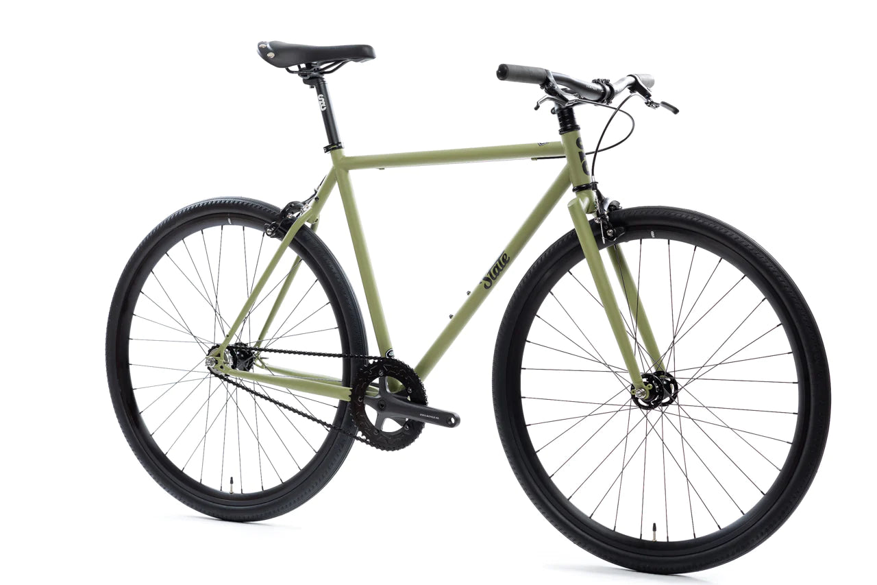 State Bicycle Co. 4130 - Matte Olive – (Fixed Gear / Single-Speed)