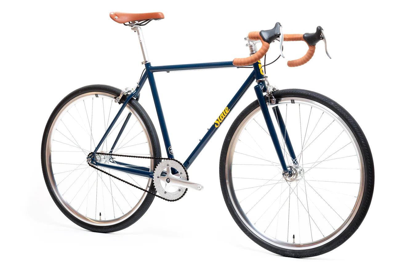 State Bicycle Co. 4130 - Navy / Gold – (Fixed Gear / Single-Speed)