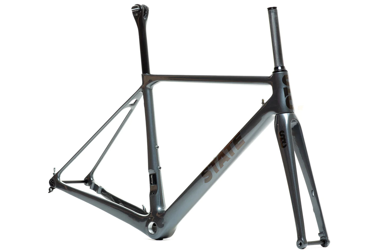 State Bicycle - Undefeated Carbon Disc Road Frame & Fork Set - Graphite / Prism