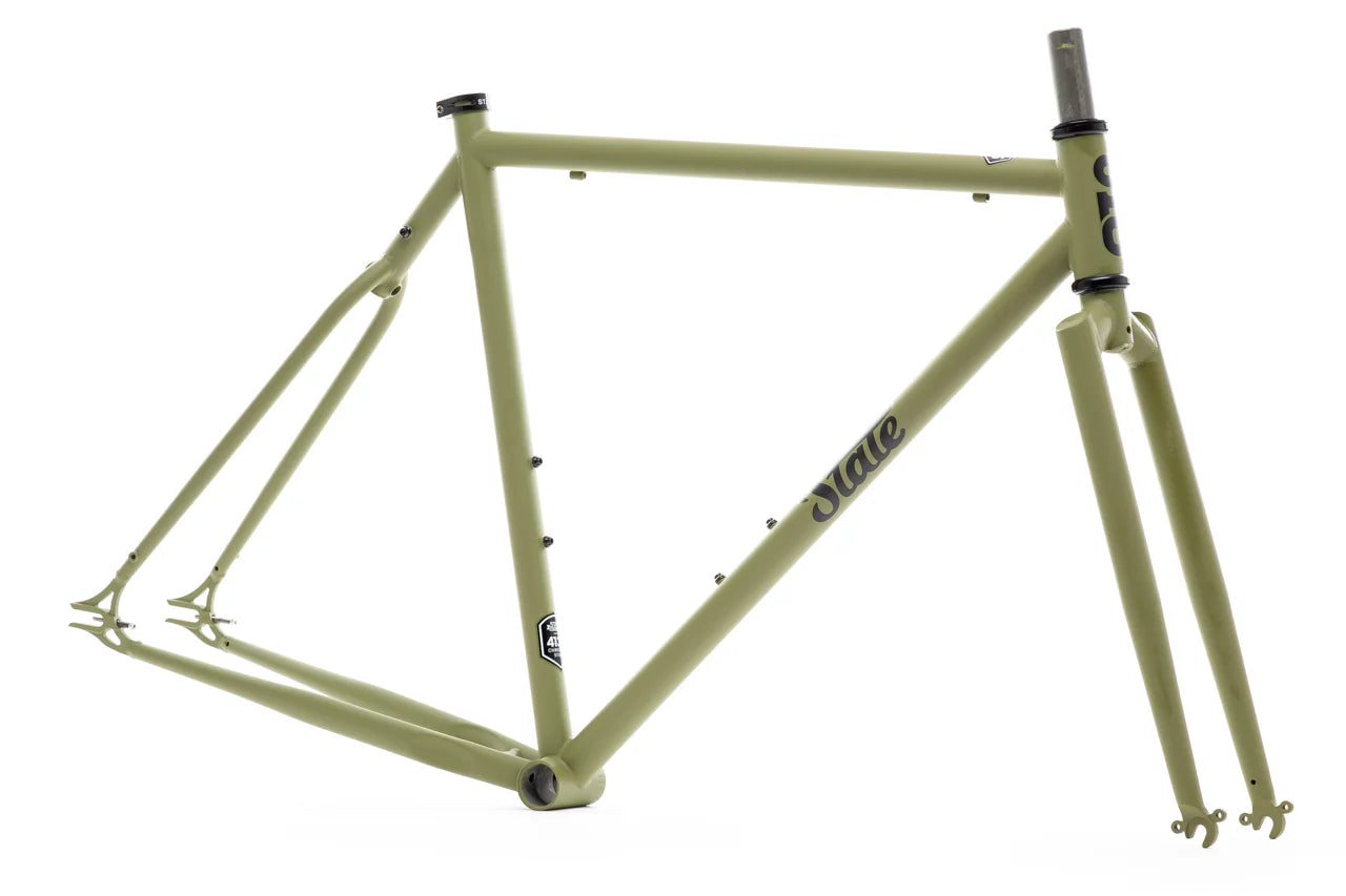 4130 Steel - Fixed Gear / Single-Speed - Frame Set - Matte Olive