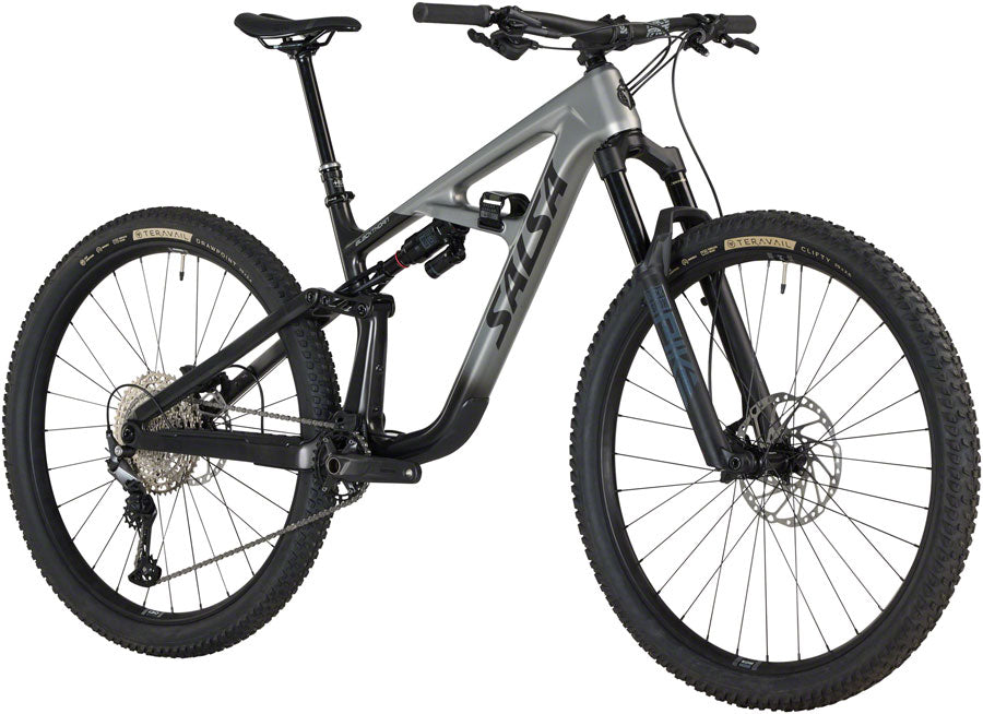 Salsa Blackthorn 125 C Deore 12 Bike - 29", Carbon, Coffee Black /Smoke