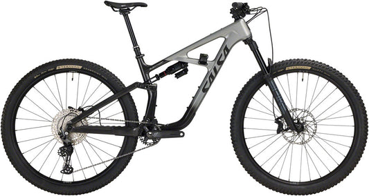 Salsa Blackthorn 125 C Deore 12 Bike - 29", Carbon, Coffee Black /Smoke