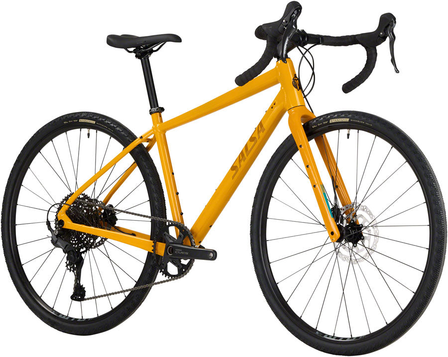 Salsa Journeyer Drop Bar Cues 1x11 Bike - 700c, Aluminum, Mustard