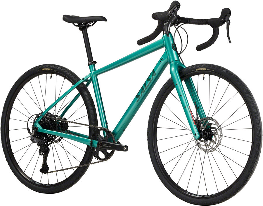 Salsa Journeyer Drop Bar Cues 1x10 Bike - 700c, Aluminum, Teal Green