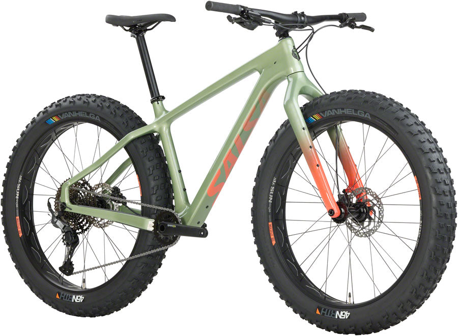 Salsa Beargrease C Cues 11 Fat Tire Bike - 27.5", Carbon, Sage Green