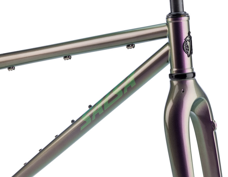 Salsa Fargo 32 Frameset - 32", Steel, Pearl Orchid