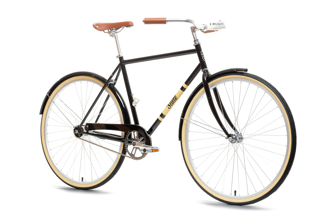 State Bicycle State - City Bike - The Black & Tan (3 Speed - Single-Speed)